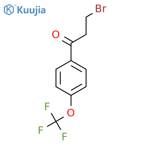 3-Bromo-4'-(trifluoromethoxy)propiophenone structure