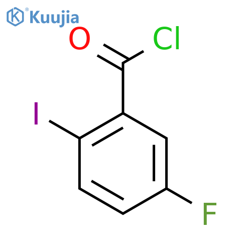Benzoyl chloride, 5-fluoro-2-iodo- structure