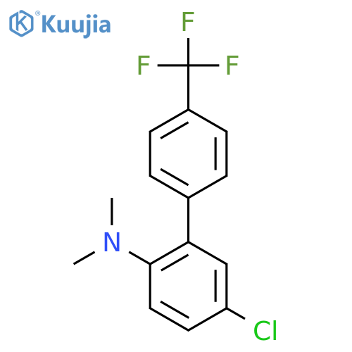 (5-Chloro-4'-(trifluoromethyl)biphenyl-2-yl)-dimethyl-amine structure