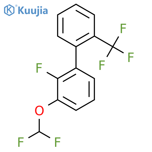 3-(Difluoromethoxy)-2-fluoro-2'-(trifluoromethyl)biphenyl structure