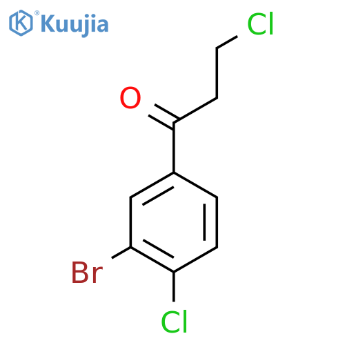 3'-Bromo-3,4'-dichloropropiophenone structure