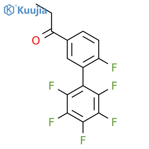 1-(6,2',3',4',5',6'-Hexafluoro-biphenyl-3-yl)-propan-1-one structure