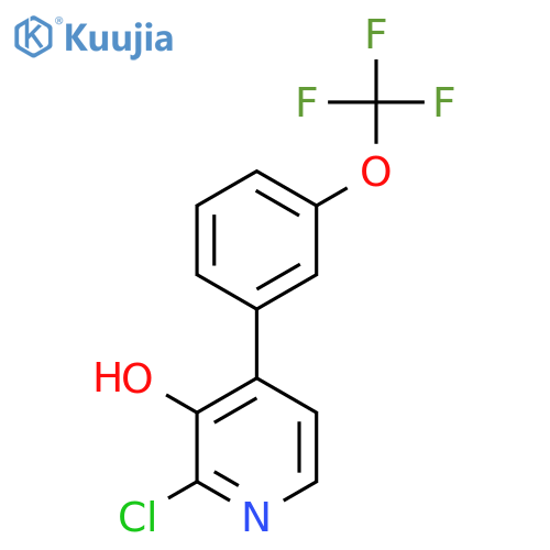 2-Chloro-3-hydroxy-4-(3-(trifluoromethoxy)phenyl)pyridine structure