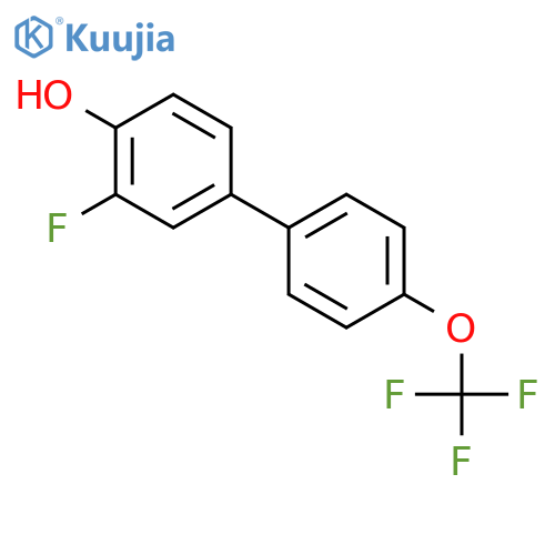 2-fluoro-4-[4-(trifluoromethoxy)phenyl]phenol structure