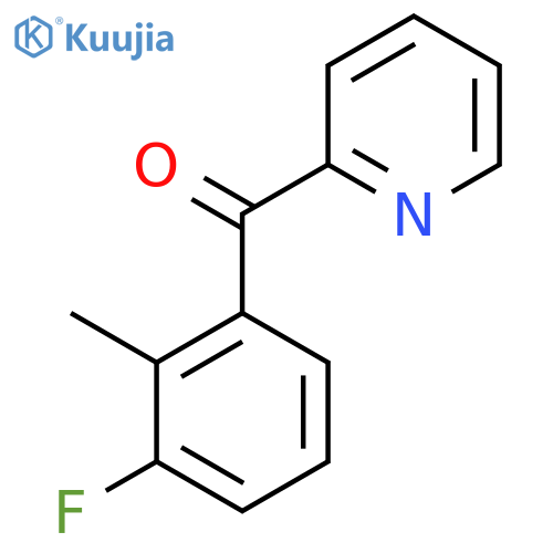 2-(3-Fluoro-2-methylbenzoyl)pyridine structure