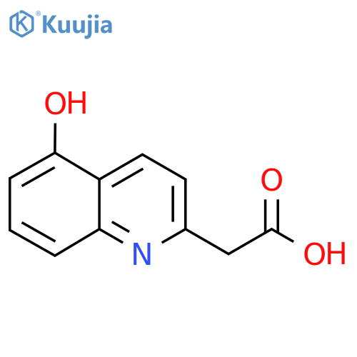 5-Hydroxyquinoline-2-acetic acid structure