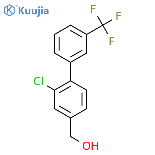 2-Chloro-3'-(trifluoromethyl)biphenyl-4-methanol structure