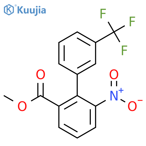 6-Nitro-3'-(trifluoromethyl)biphenyl-2-carboxylic acid methyl ester structure