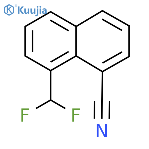 1-Cyano-8-(difluoromethyl)naphthalene structure