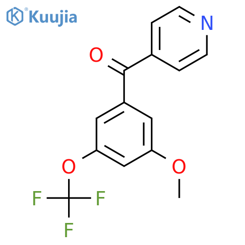 4-(3-Methoxy-5-(trifluoromethoxy)benzoyl)pyridine structure