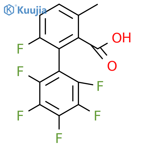 Methyl 6,2',3',4',5',6'-hexafluorobiphenyl-2-carboxylic acid structure