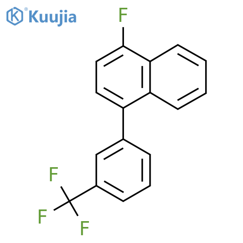 1-Fluoro-4-(3-(trifluoromethyl)phenyl)naphthalene structure