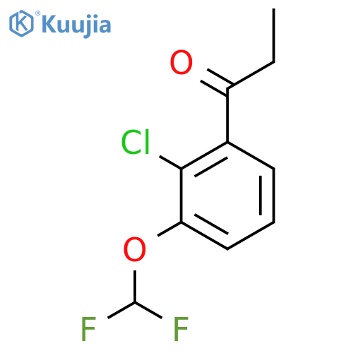 2'-Chloro-3'-(difluoromethoxy)propiophenone structure