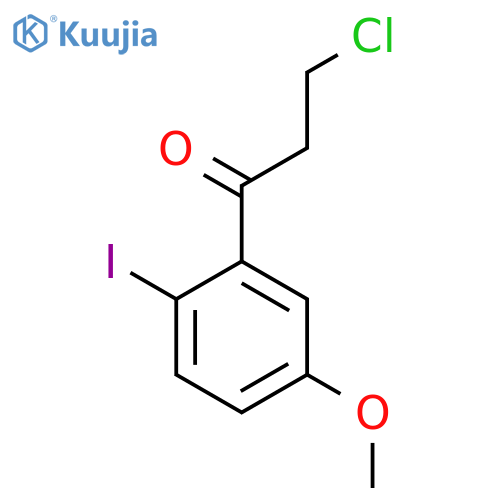 3-Chloro-2'-iodo-5'-methoxypropiophenone structure