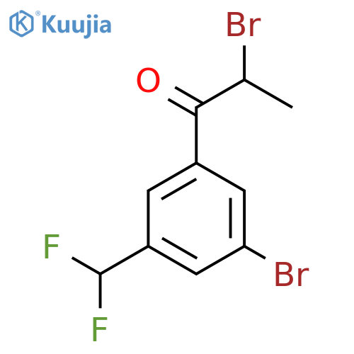 2,3'-Dibromo-5'-(difluoromethyl)propiophenone structure