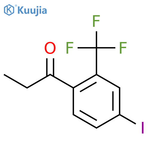 4'-Iodo-2'-(trifluoromethyl)propiophenone structure