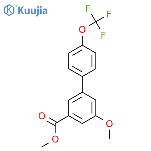 Methyl 5-methoxy-4'-(trifluoromethoxy)biphenyl-3-carboxylate structure
