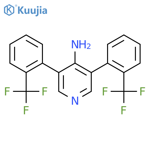 4-Amino-3,5-bis(2-(trifluoromethyl)phenyl)pyridine structure