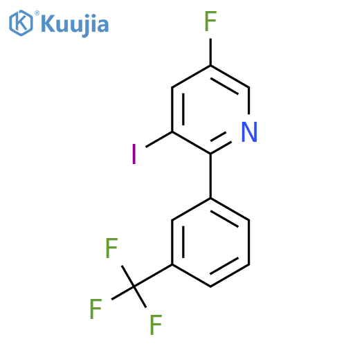 5-Fluoro-3-iodo-2-(3-(trifluoromethyl)phenyl)pyridine structure