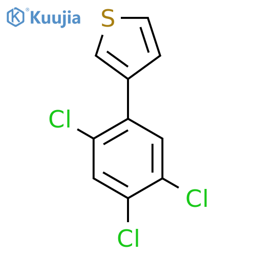 3-(2,4,5-Trichlorophenyl)thiophene structure