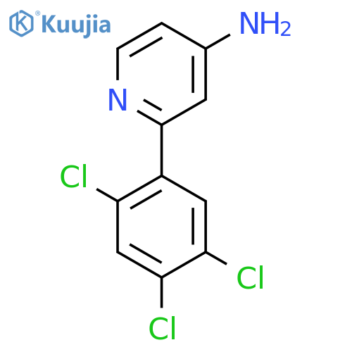 4-Amino-2-(2,4,5-trichlorophenyl)pyridine structure