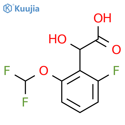 2-(Difluoromethoxy)-6-fluoromandelic acid structure