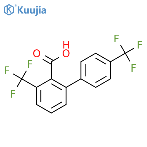 3,4'-Bis(trifluoromethyl)biphenyl-2-carboxylic acid structure