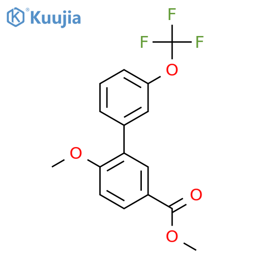 Methyl 6-methoxy-3'-(trifluoromethoxy)biphenyl-3-carboxylate structure