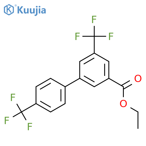 5,4'-Bis(trifluoromethyl)biphenyl-3-carboxylic acid ethyl ester structure
