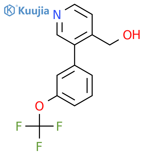 3-(3-(Trifluoromethoxy)phenyl)pyridine-4-methanol structure