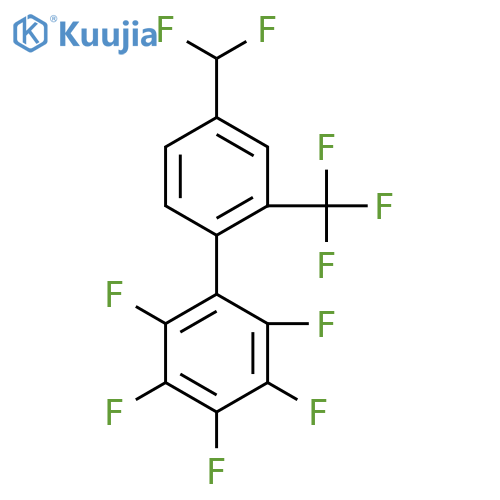 4'-Difluoromethyl-2,3,4,5,6-pentafluoro-2'-(trifluoromethyl)biphenyl structure