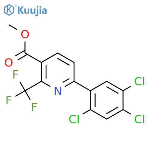 Methyl 6-(2,4,5-trichlorophenyl)-2-(trifluoromethyl)nicotinate structure