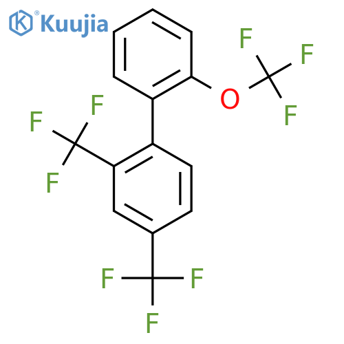 2,4-Bis(trifluoromethyl)-2'-(trifluoromethoxy)biphenyl structure