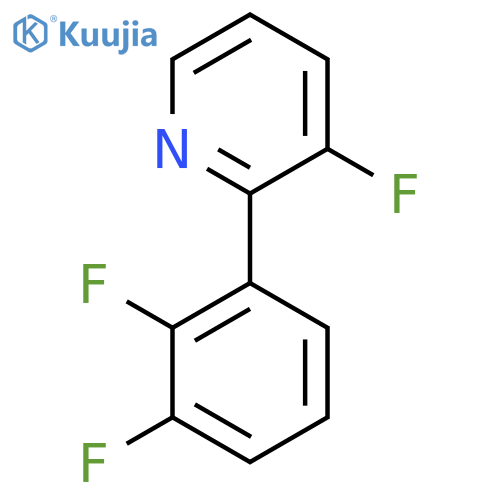2-(2,3-Difluorophenyl)-3-fluoropyridine structure