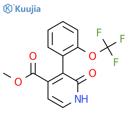 Methyl 2-hydroxy-3-(2-(trifluoromethoxy)phenyl)isonicotinate structure