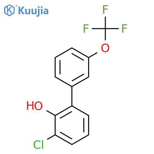 3-Chloro-2-hydroxy-3'-(trifluoromethoxy)biphenyl structure