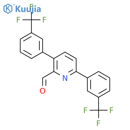 3,6-Bis(3-(trifluoromethyl)phenyl)picolinaldehyde structure