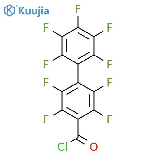 2,3,5,6,2',3',4',5',6'-Nonafluorobiphenyl-4-carbonyl chloride structure