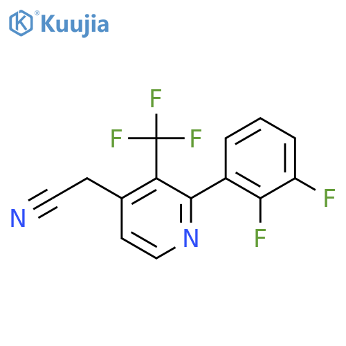 2-(2,3-Difluorophenyl)-3-(trifluoromethyl)pyridine-4-acetonitrile structure