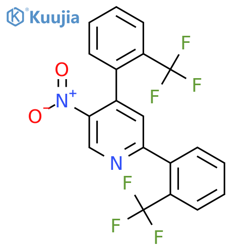 2,4-Bis(2-(trifluoromethyl)phenyl)-5-nitropyridine structure