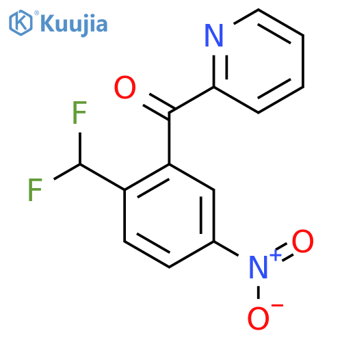2-(2-(Difluoromethyl)-5-nitrobenzoyl)pyridine structure
