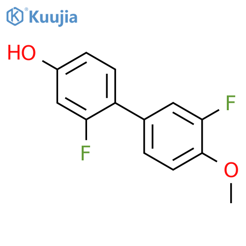 3-Fluoro-4-(3-fluoro-4-methoxyphenyl)phenol structure