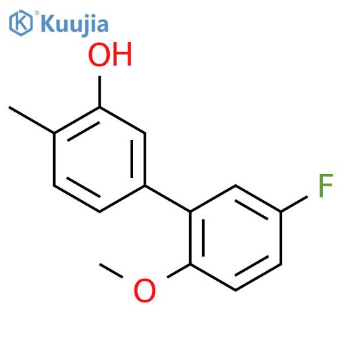 5-(5-Fluoro-2-methoxyphenyl)-2-methylphenol structure