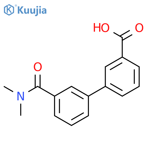 3-[3-(N,N-Dimethylaminocarbonyl)phenyl]benzoic acid structure