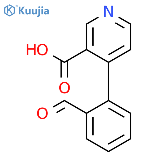 4-(2-Formylphenyl)nicotinic acid structure