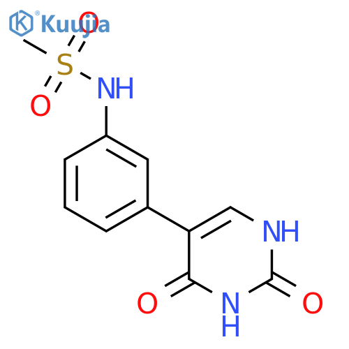 N-[3-(2,4-Dioxo-1H-pyrimidin-5-yl)phenyl]methanesulfonamide structure