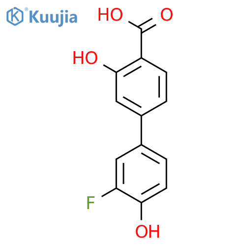 4-(3-Fluoro-4-hydroxyphenyl)-2-hydroxybenzoic acid structure