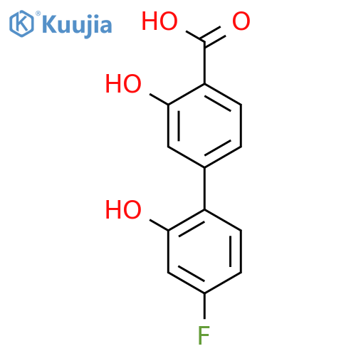4-(4-Fluoro-2-hydroxyphenyl)-2-hydroxybenzoic acid structure
