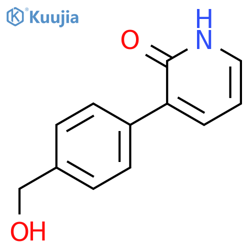 2-Hydroxy-3-(4-hydroxymethylphenyl)pyridine structure