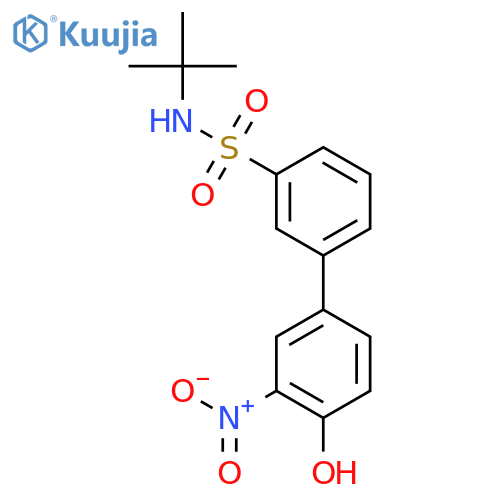 4-(3-t-Butylsulfamoylphenyl)-2-nitrophenol structure